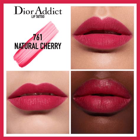 dior lip tattoo cherry